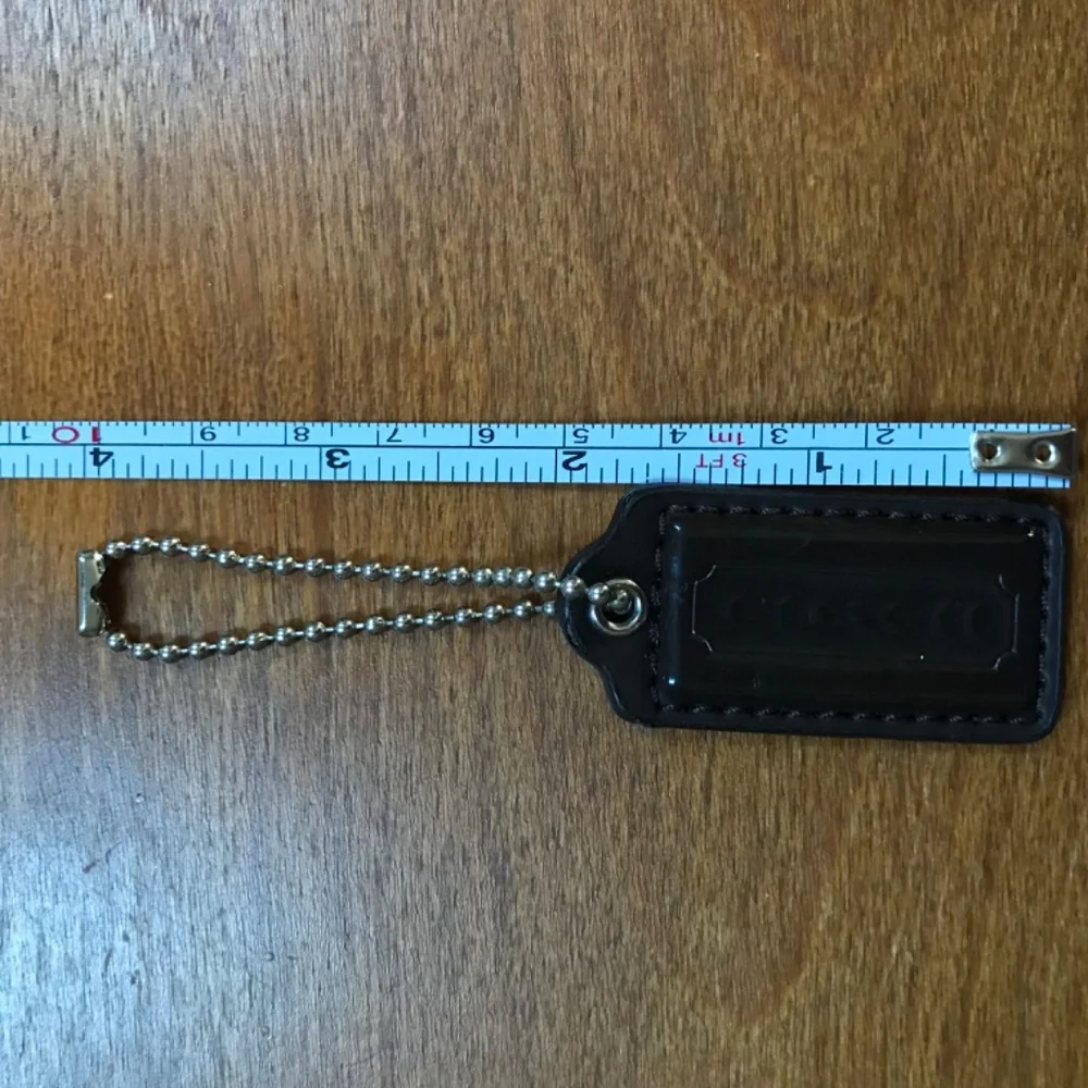 Coach Dark Brown Bag Tag/Hang Tag